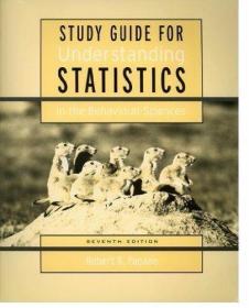 Study Guide for Understanding Statistics in the Behavioral S