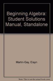 Beginning Algebra: Student Solutions Manual  Standalone /Ela