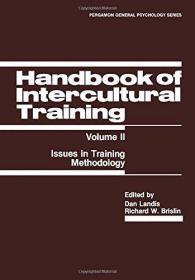 Handbook of Intercultural Training: Issues in Teaching Metho