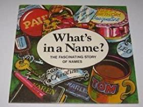 What's In A Name : The Fascinating Story Of Names /Pick  Chr