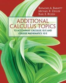 Additional Calculus Topics /Ziegler  Michael;... Prentice Ha