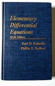 Elementary Differential Equations (Collier Macmillan Interna