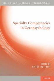 Specialty Competencies in Geropsychology (Specialty Competen