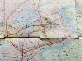 上海城市交通图  2001