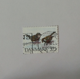 丹麦信销邮票 鸟类