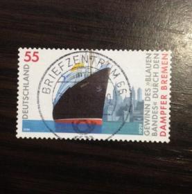 【外国邮票】德国信销票 2004年不来梅号客轮1枚 交通工具