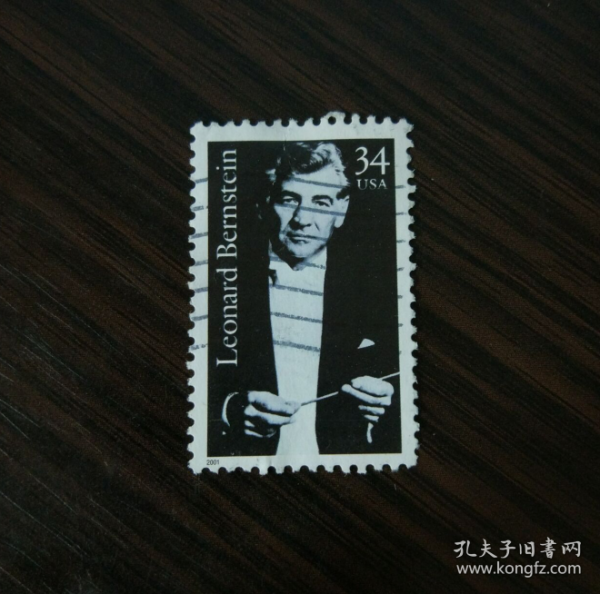 美国信销票2001年伦纳德·伯恩斯坦Leonard Bernstein 桂冠指挥家