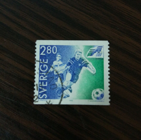 瑞典信销票 1992年欧洲杯 瑞典主办 丹麦夺冠 丹麦童话 足球专题邮票