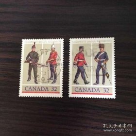 加拿大信销票 1983年 19世纪的军服2全