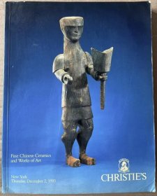 纽约 佳士得 1993年12月2日拍卖 重要瓷器玉器工艺品拍卖图录 家具 佛像 翡翠 鼻烟壶 fine chinese ceramics works of art