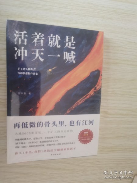 活着就是冲天一喊（哈佛大学邀请演讲，《人民日报》、中央电视台报道的矿工诗人陈年喜SHOU部散文集。赠作者ZUI新诗集。再低微的骨头里也有江河）