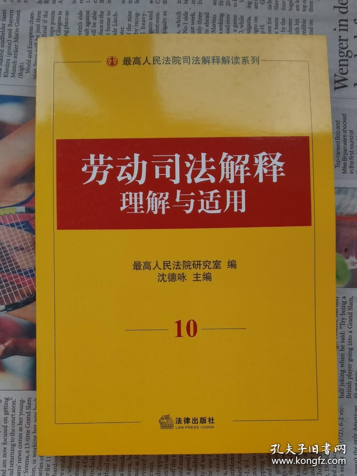 劳动司法解释理解与适用（最高人民法院司法解释解读系列10）