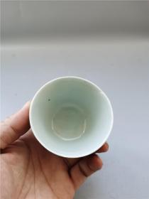 光绪粉彩皮球花杯 包老   盘碗罐缸瓶壶炉盒笔筒烟缸笔筒盖缸