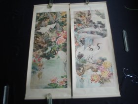 松鹤延年 条屏（三，四）