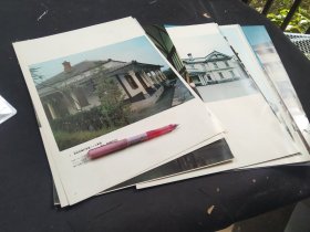 买满就送 ，大画片21张，《日本近代著名建筑》（这是一本大精装书里的部分页面）