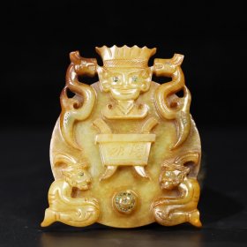 旧藏 和田玉，玉质细腻油润，
