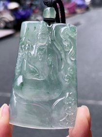 【高冰飘花持莲观音】