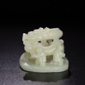 旧藏 和田玉炉鼎，