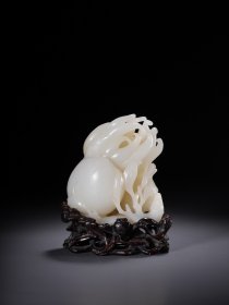 和田玉福禄寿三多摆件、