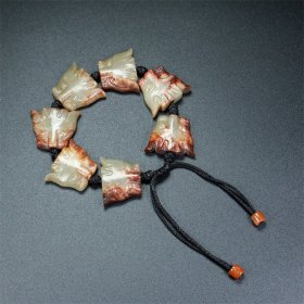 旧藏，和田玉兽面手串，