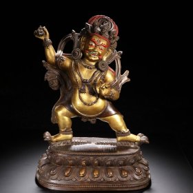 明 铜鎏金金刚菩萨造像