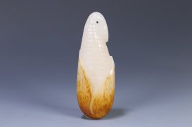 和田玉籽料多子多福玉米挂件，