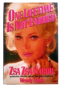 Zsa Zsa 签名本 1992年一版 One Lifetime Is Not Enough