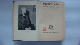 MADAME CURIE《居里夫人》（毛边本，此书是《死魂灵一百图》译者吴石牧的藏书，封面内页盖有吴石牧印章）