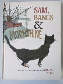 1966年第一版 获奖绘本 中开 Sam, Bangs & Moonshine by Evaline Ness 1*