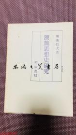 汉魏思想史研究 堀池信夫、明治書院、1988 日文 大32开 613页