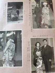 昭和17年至27年（上世纪四五十年代）日本私人老照片一整册（共有黑白照片291张，原册装）。