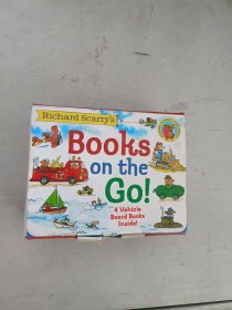 【現貨套裝】~英文原版 Richard Scarry's Books on the Go 斯凱瑞 走進奇妙的交通工具世界 小盒裝4冊 英文版.9780375875229