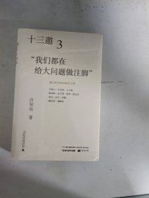 现货~十三邀3：“我们都在给大问题做注脚”