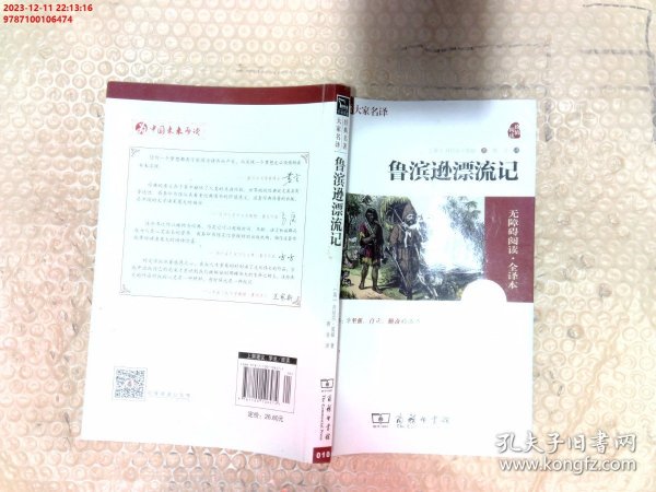 经典名著 大家名译：鲁滨逊漂流记（无障碍阅读 全译本 素质版）