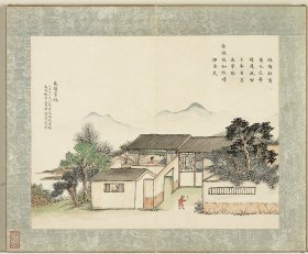 【现代喷绘工艺品】京辇春熙图册十二开册改卷 黄钺画 纸本设色25x351厘米 复古人物水墨书画手卷装饰画国画碑贴拓片法贴宣纸高清微喷真迹复制