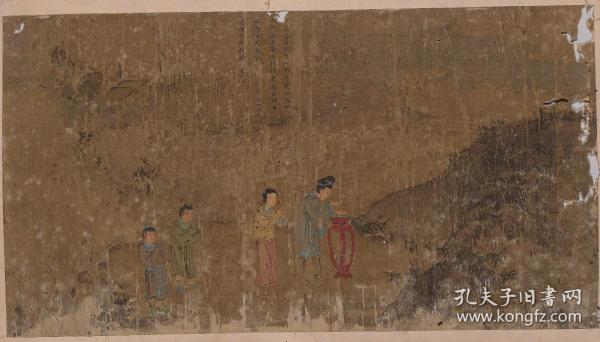 【现代喷绘工艺品】孔子圣迹图三十六幅 明版彩绘本58×35厘米 复古人物水墨书画手卷装饰国画 宣纸高清微喷真迹复制