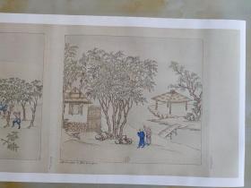 【现代喷绘工艺品】中国自然历史绘画清漆图谱 制漆图谱 19世纪绘本28X442厘米 防水涂层宣纸高清彩喷拓本碑贴书画手卷长卷装饰画真迹原大复制