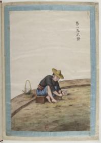 【现代喷绘工艺品】中国自然历史绘画 通草画 棉布 清绘本28X380厘米 防水涂层宣纸高清彩喷拓本碑贴书画手卷长卷装饰画真迹原大复制