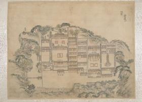 【复印件】1765-1780年《乾隆南巡驻跸图》两卷 防水涂层宣纸高清彩喷拓本碑贴书画手卷装饰画真迹原大复制