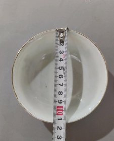 民国粉彩生肖狗纹碗碟勺一套器型规正瓷质玉白细节如图-85