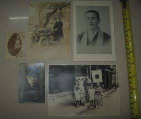 民国时期  日本老照片 5枚