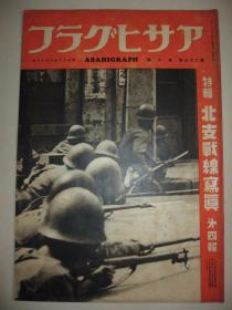 1937年《朝日画报-北支战线写真》第4报 南苑 天津 天津高等法院航拍图 宛平