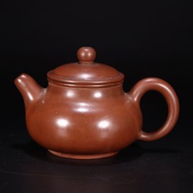 旧藏 老紫砂壶 尺寸：长12.7cm宽8.5cm高7.5cm重194克