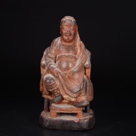 旧藏 木雕人物摆件 尺寸 高14.5cm宽7.5cm厚5.7cm重147克