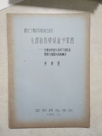 光辉的历史见证步辇图－论唐初民族关系的大调整和西藏与祖国关系的确立（ 油印本）