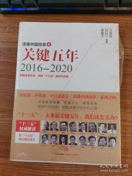 读懂中国改革4：关键五年2016--2020