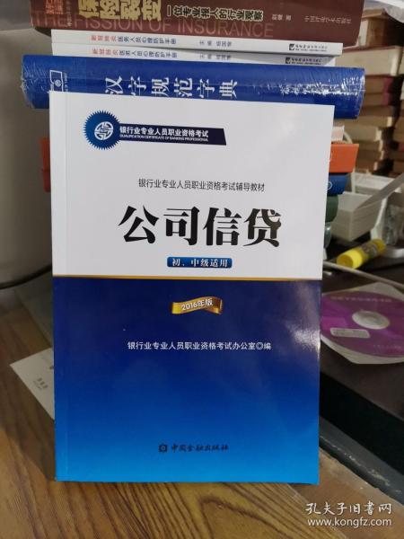 公司信贷（初、中级适用 2016年版）/银行从业资格考试教材2016