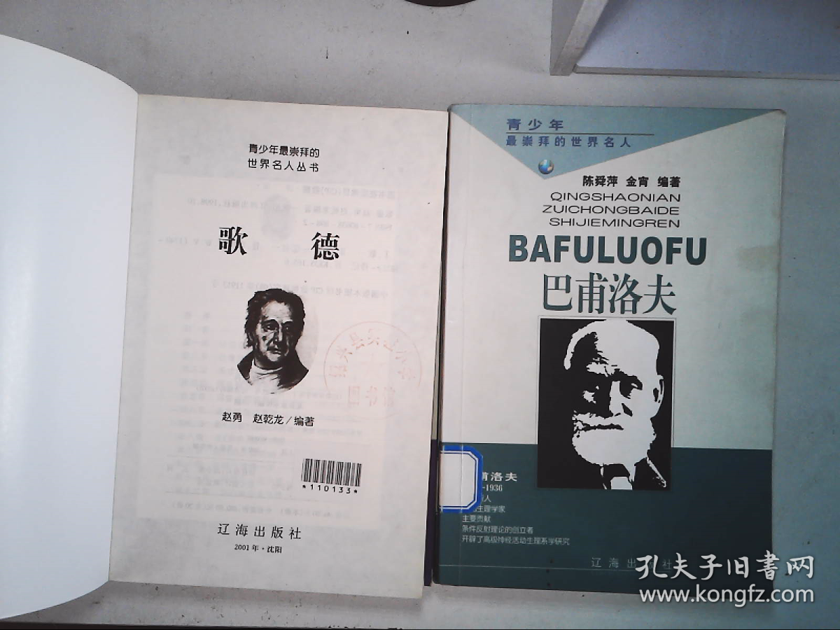 青少年最崇拜的世界名人——达尔文、贝多芬。拿破仑。莎士比亚、安徒生、歌德、居里夫人、麦哲伦、马可·波罗、莱特兄弟、巴浦洛夫 （11本合售）