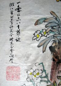 安徽歙县—田井水仙菊花争艳图