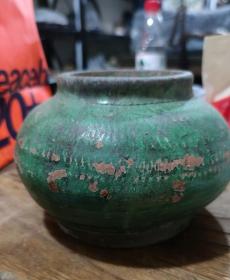 界首窑绿陶绿瓷器古物件-30109